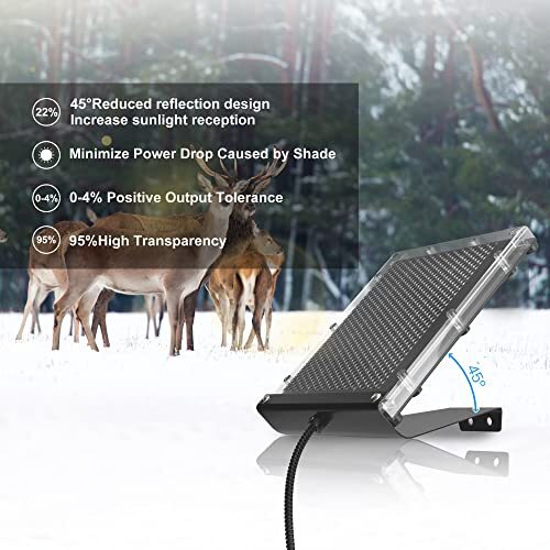 6V 1.5W Solar Panel to Recharge Deer Feeder Battery Solar Charger with Bracket