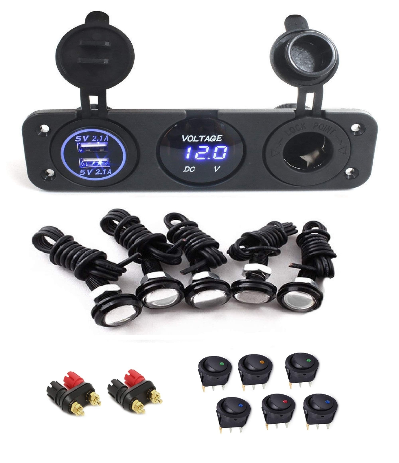 Portable Power Box Component Kit – 12v Power Station Kit for Camping, Hunting…