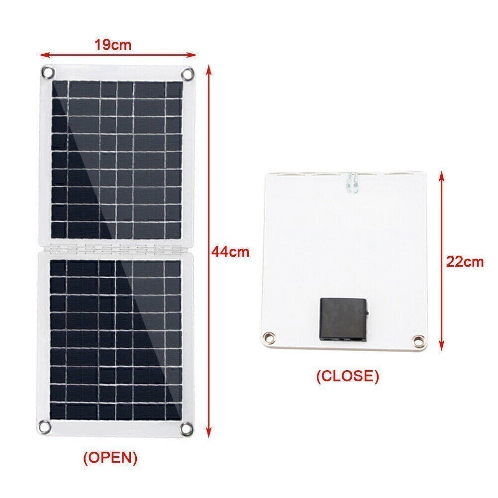 60W Foldable Solar Panel Module For 18V/12V RV/Car/Boat Battery Recharge