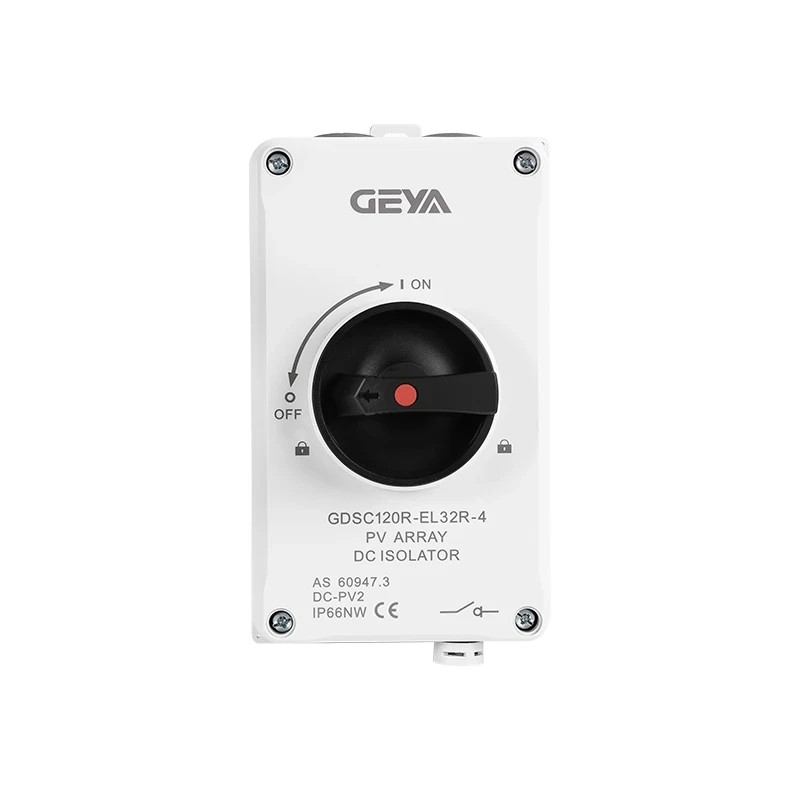 NOS GEYA GDSC100R-EL32R -4, 32A DC1200V Solar Disconnect Isolator Switch，