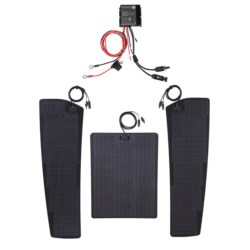 Lensun 130W 12V Hood Flexible Solar Panel for Ram 1500 4th Gen (2009-2018) Good