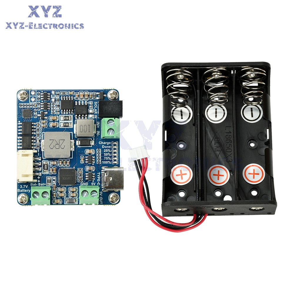 6-24V Solar Panel Power Management Module 5V 3A Supports MPPT, PD QC FCP SFCP