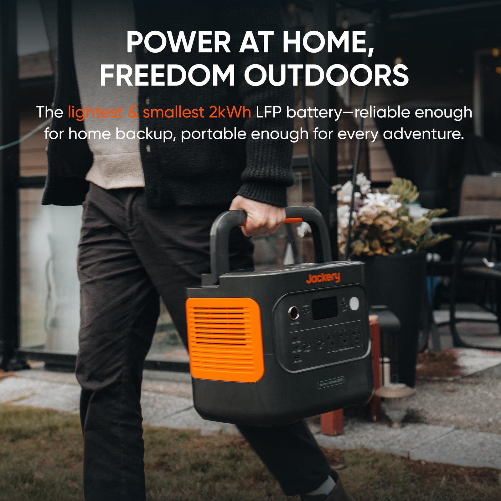 Jackery Explorer 2000 v2 Portable Power Station 2042Wh LiFePO4 Home Backup