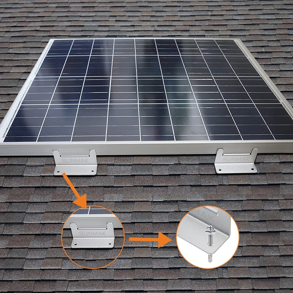 16 Units per Set Solar Panel Mounting Z Brackets, Solar Panel Mounting Brackets