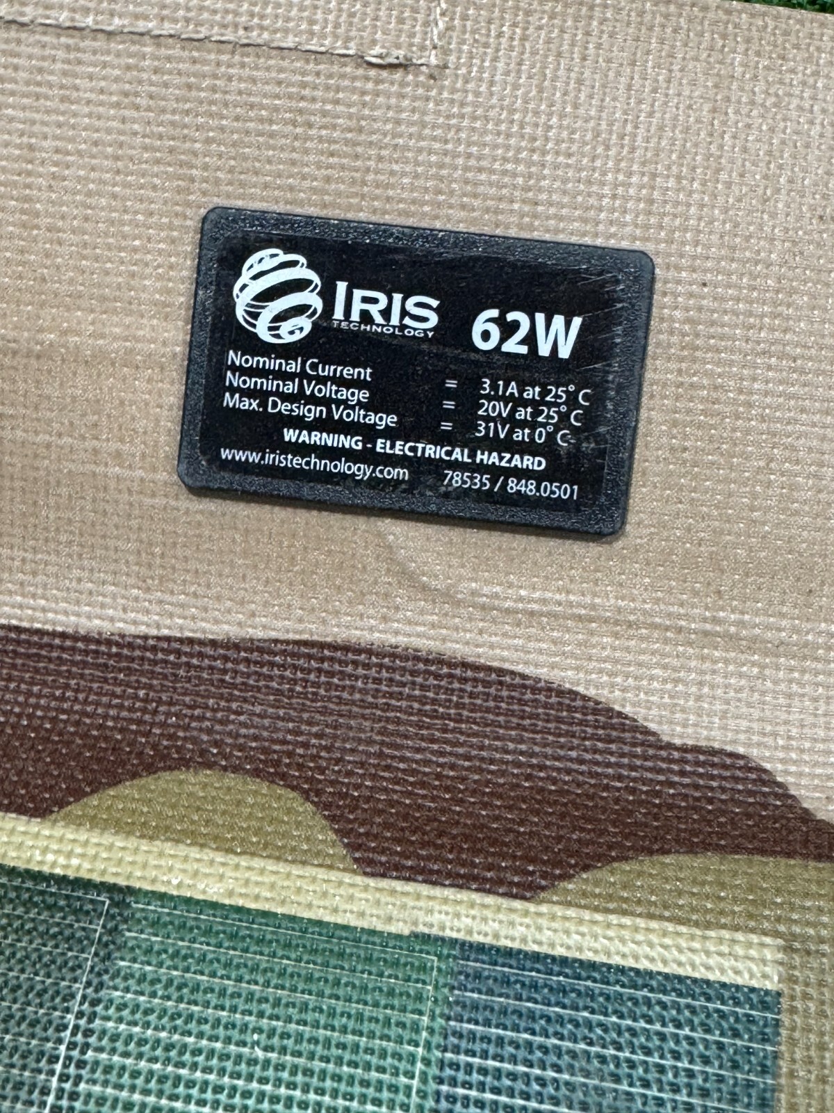 Iris Technology Portable Military Solar Energy Field Kit w/ Pelican Case