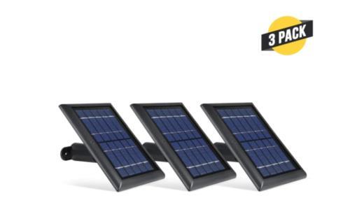 Wasserstein Eufy Cam 2C and 2C Pro Black Solar Panel (3-Pack) – Black
