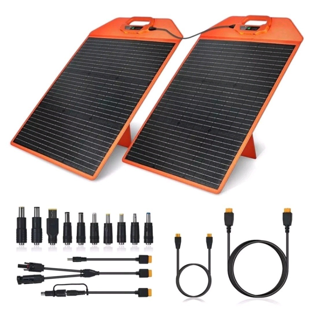 EL Solar 120W 18v Solar Panel – SP100BK1 Detachable Panels