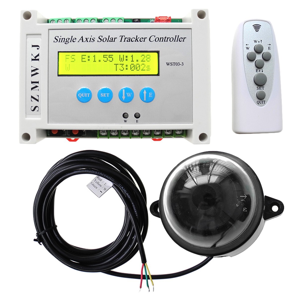 Solar Tracking Single Axis Tracker Controller & Wind Sensor DIY Solar Panel Kits