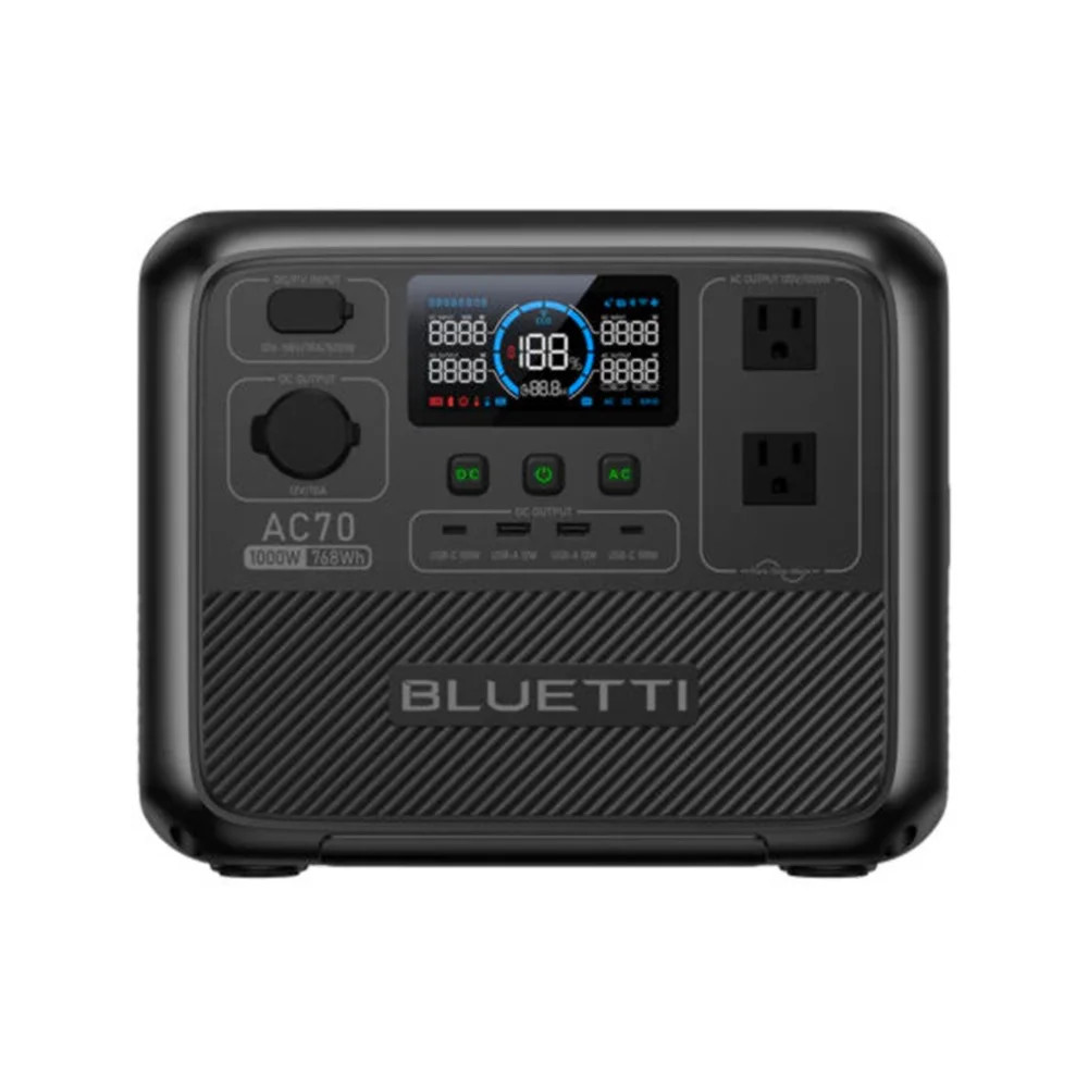 BLUETTI AC70 Portable Power Station 1000W 768Wh Solar Generator US Plug NEW