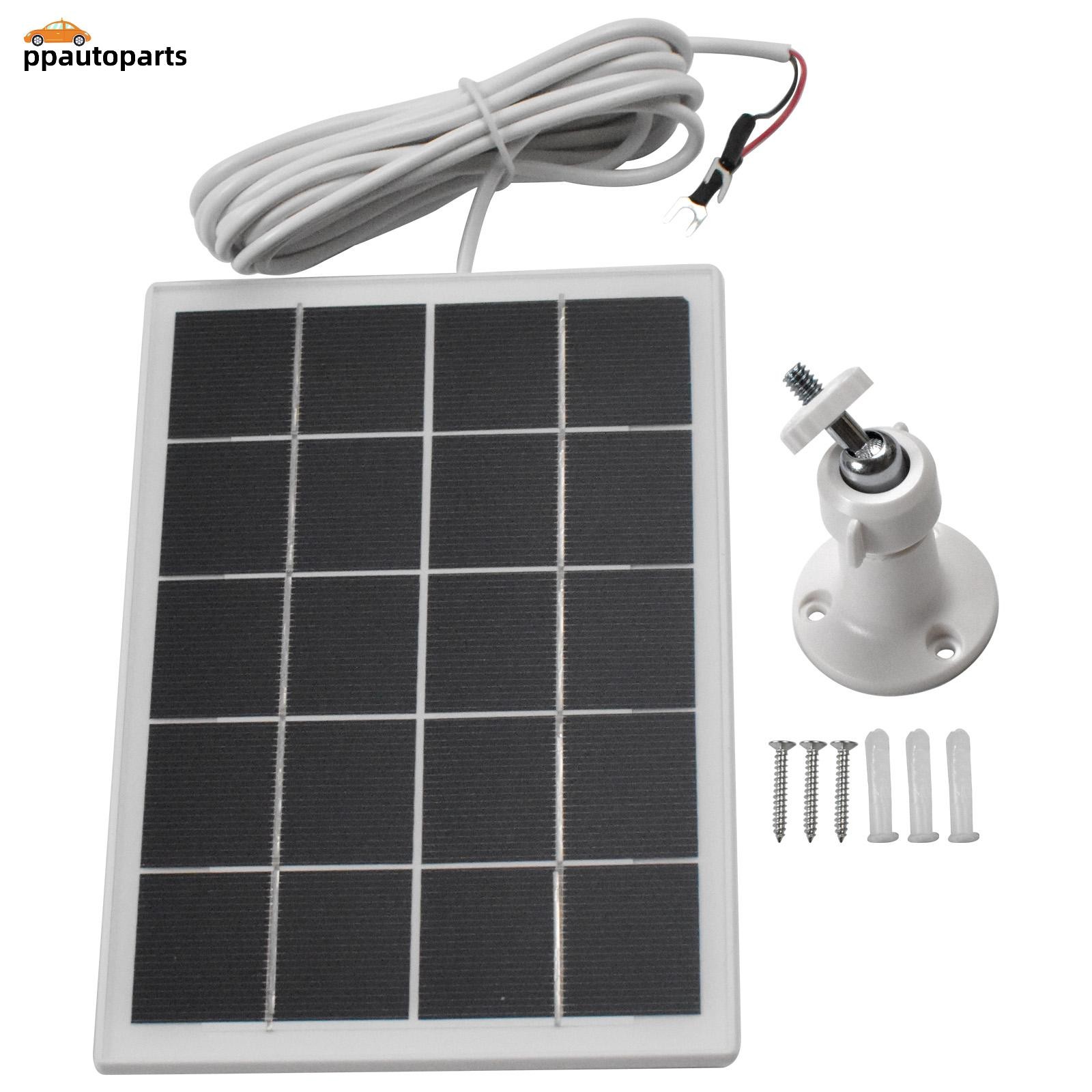 5W Solar Panel Fit Ring Doorbell 3/3+/4, Plus, 10Ft Charging Cable, Waterproof