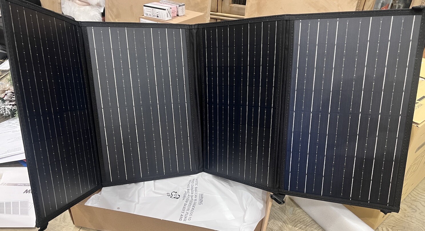 BRAND NEW! Powkey S60 Foldable Solar Panel Charger 18V DC Output X003XRFDUZ