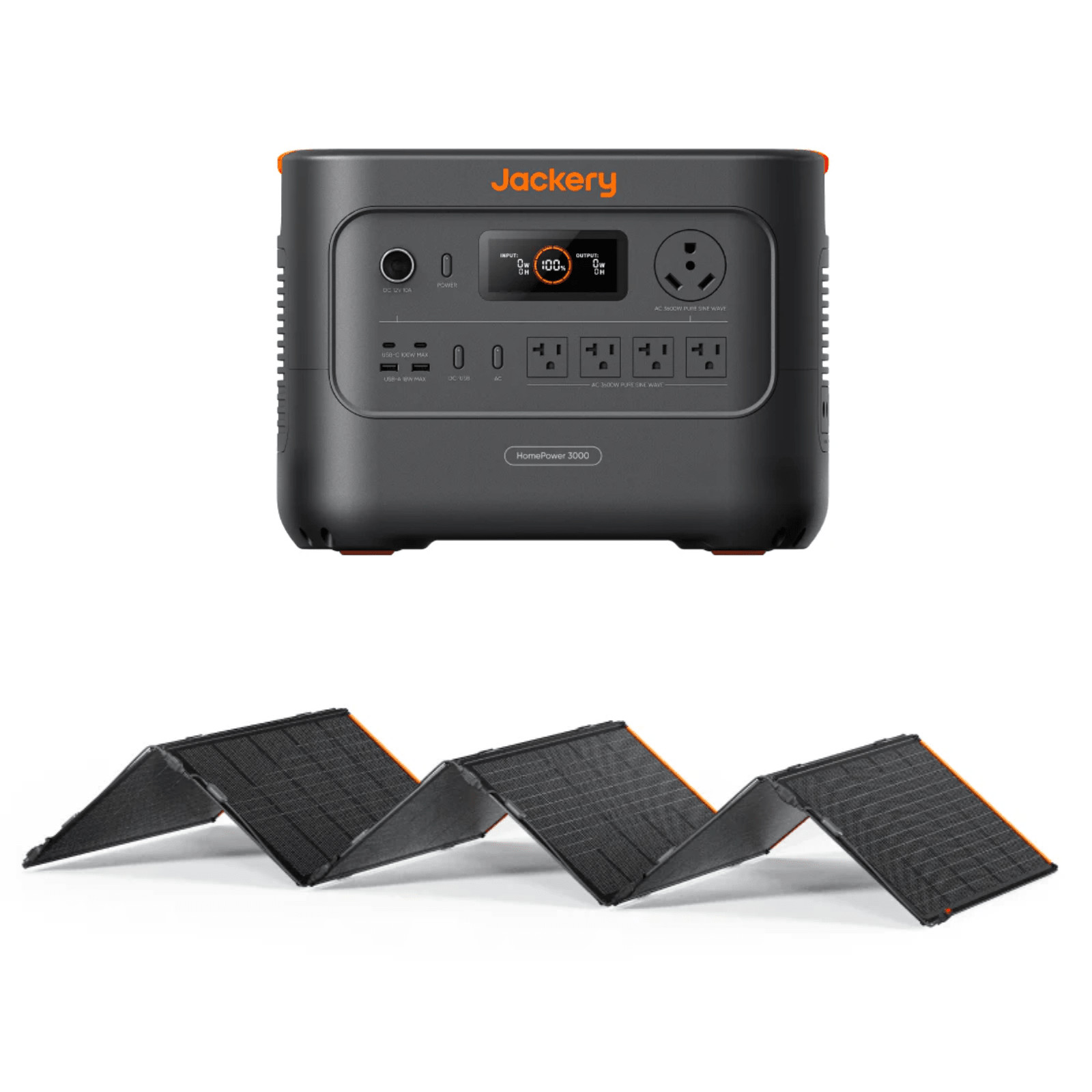 Jackery HP3000+500W Solar Panel– Ships to PR HI AK Guam Saipan-Trusted US Seller