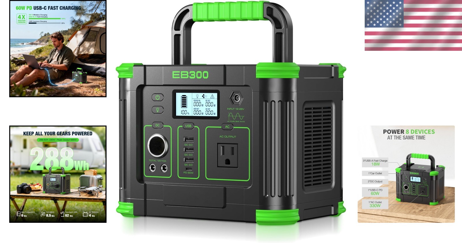 288Wh Lithium Battery – Outdoor Travel Companion