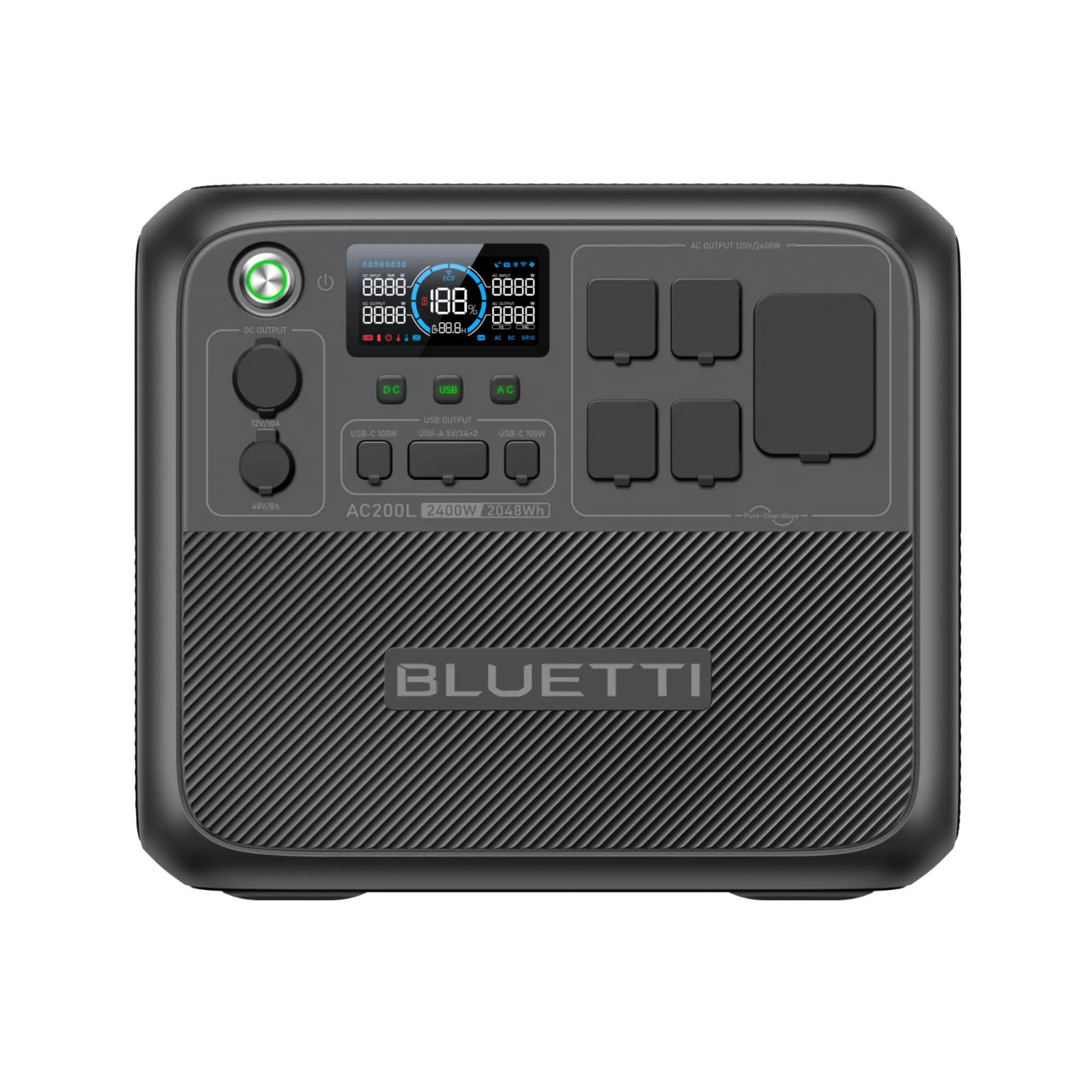 BLUETTI AC200L Solar Ready Power Station 2400W + B500K Expansion Battery 5120Wh