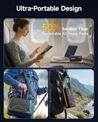 Portable Power Station 99.9Wh – AC Outlet, USB-C, Mini Generator for Camping & H
