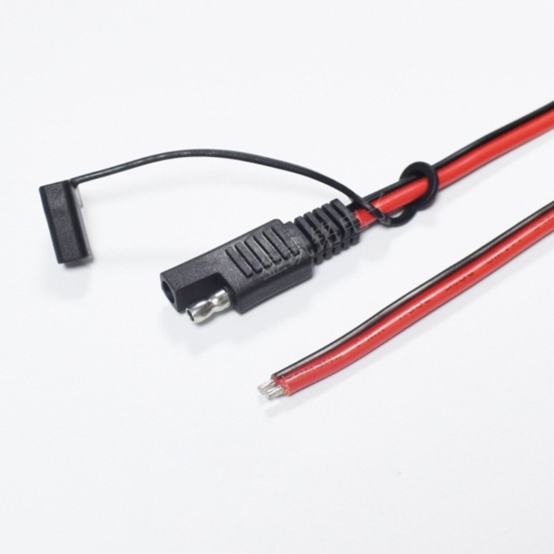 SAE Connector DIY Cable Cord 18AWG Extension Cable Cord with Dustproof Cover