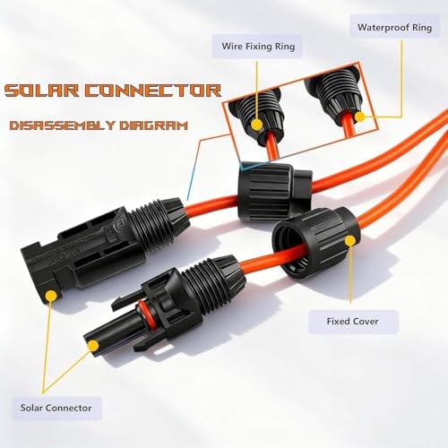 Solar Panel Connector to DC 8 mm Adapter Charging Cable SOLAR-DC8MM-ORAN