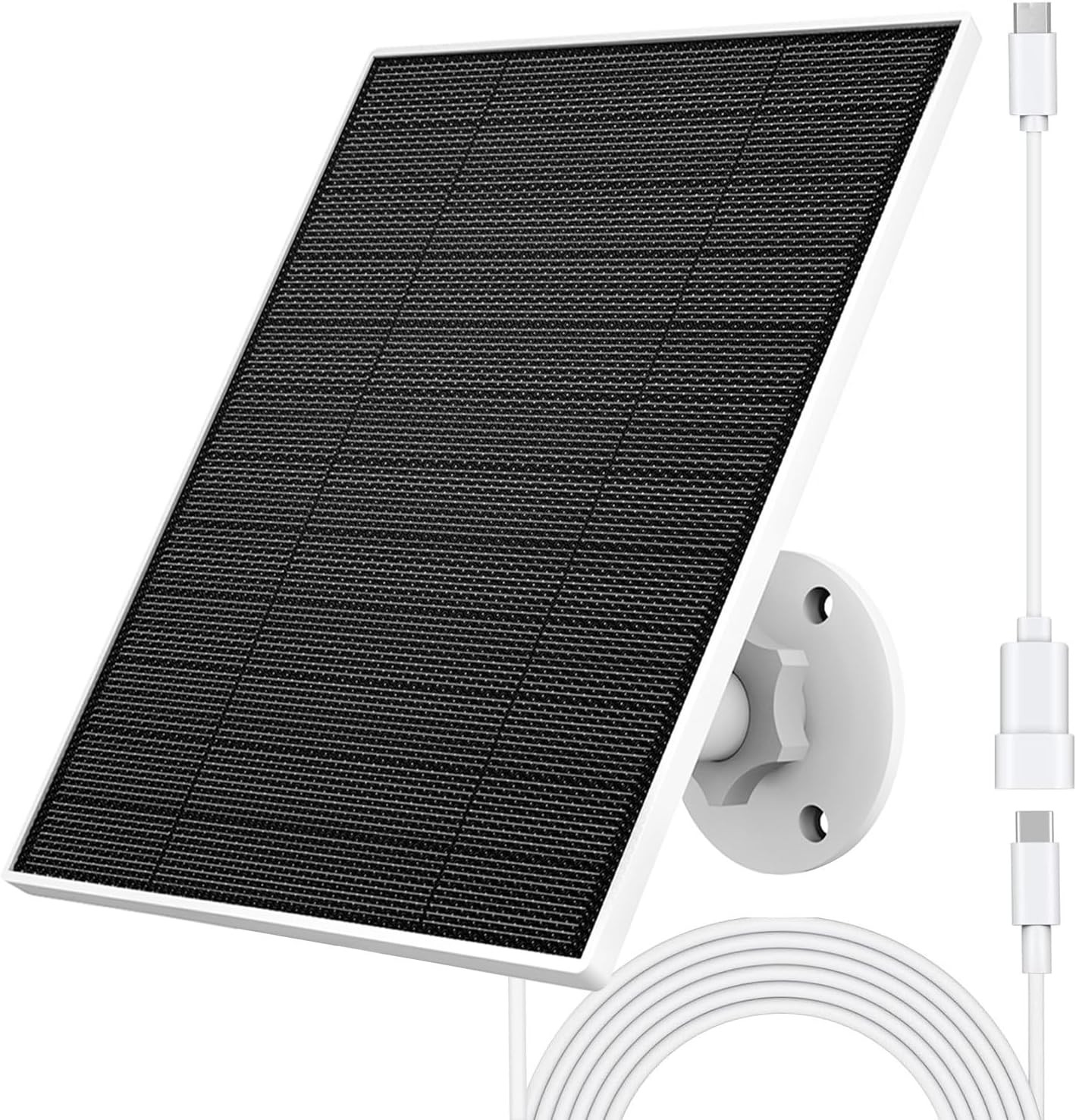 Solar Panel for Eufy Camera, 5W Solar Panel Compatible with Eufycam 3/3C/2/2 Pro