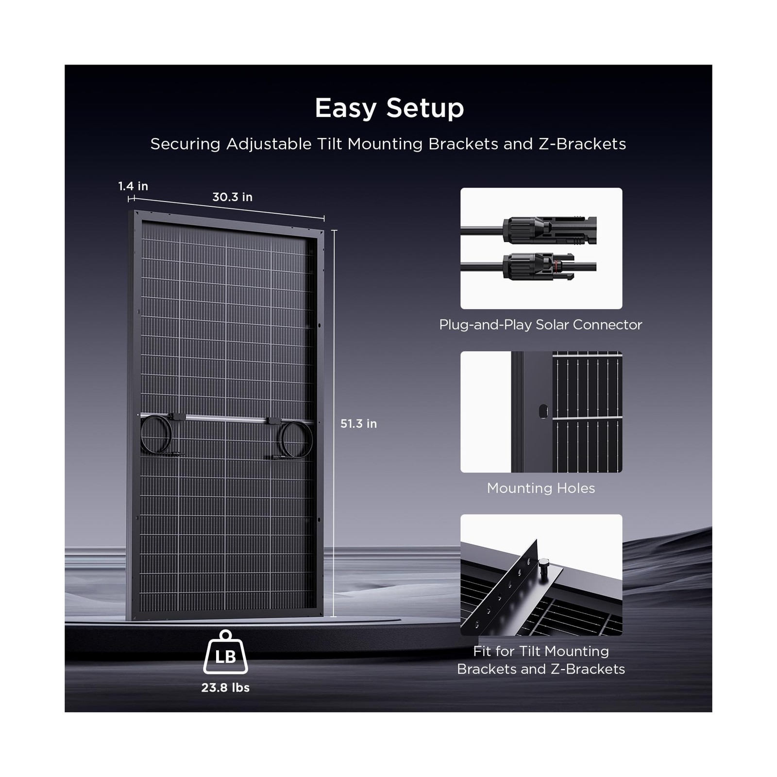 N-Type 16BB 200W Bifacial Solar Panel, 200 Watt Solar Panel 12V, 25% High Eff…