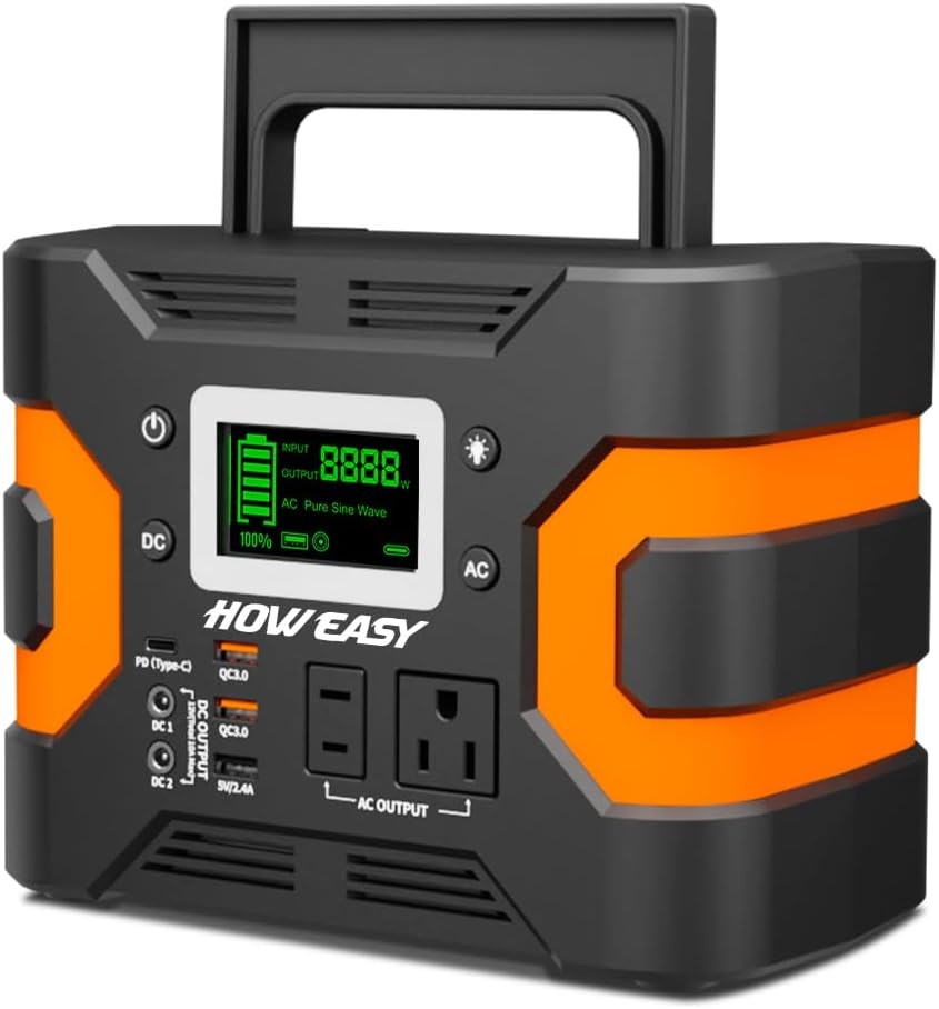 Portable Power Station,120W(240W Peak Solar Generator,88Wh Lithium Battery Power