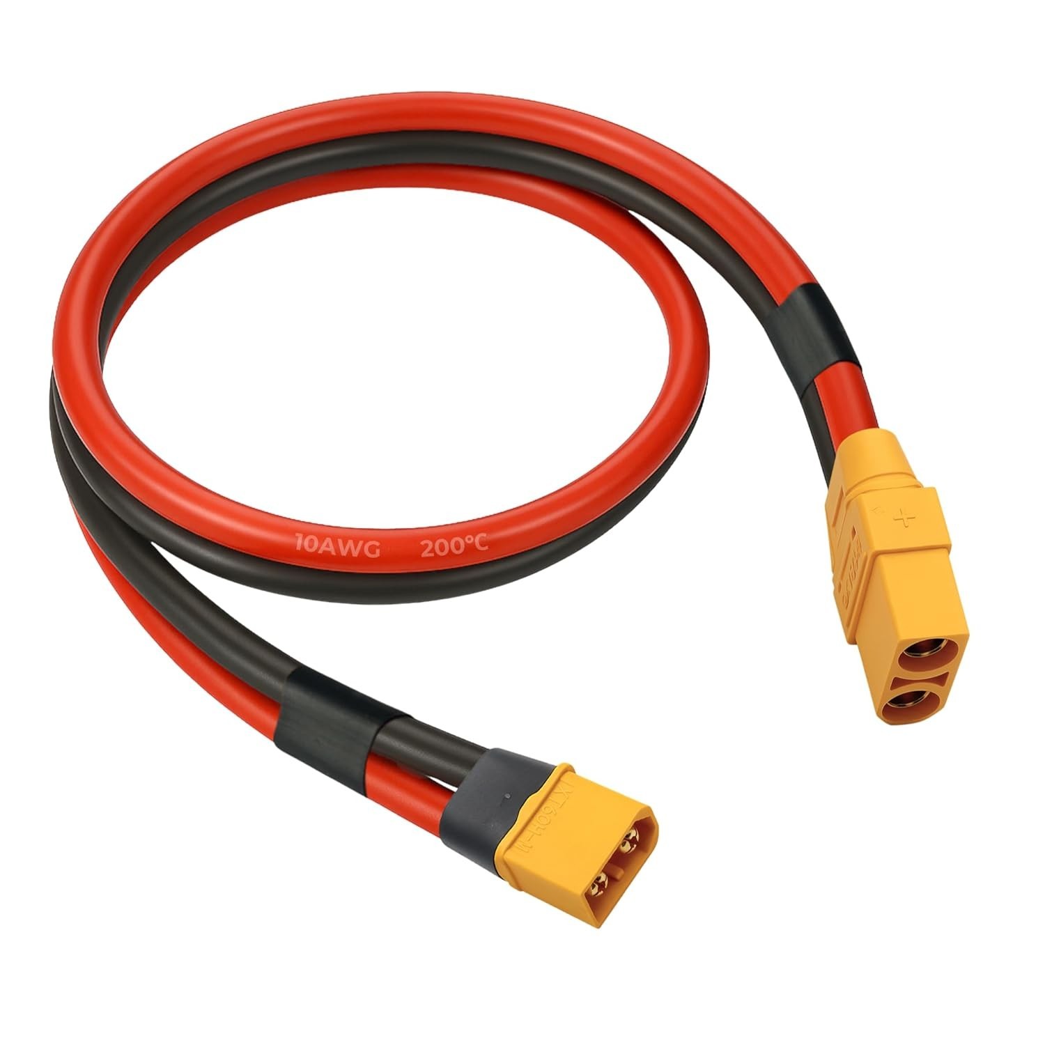 XT60 to XT90 Adapter Cable 10AWG 3FT, XT60 Male to XT90 Female Connector Sili…