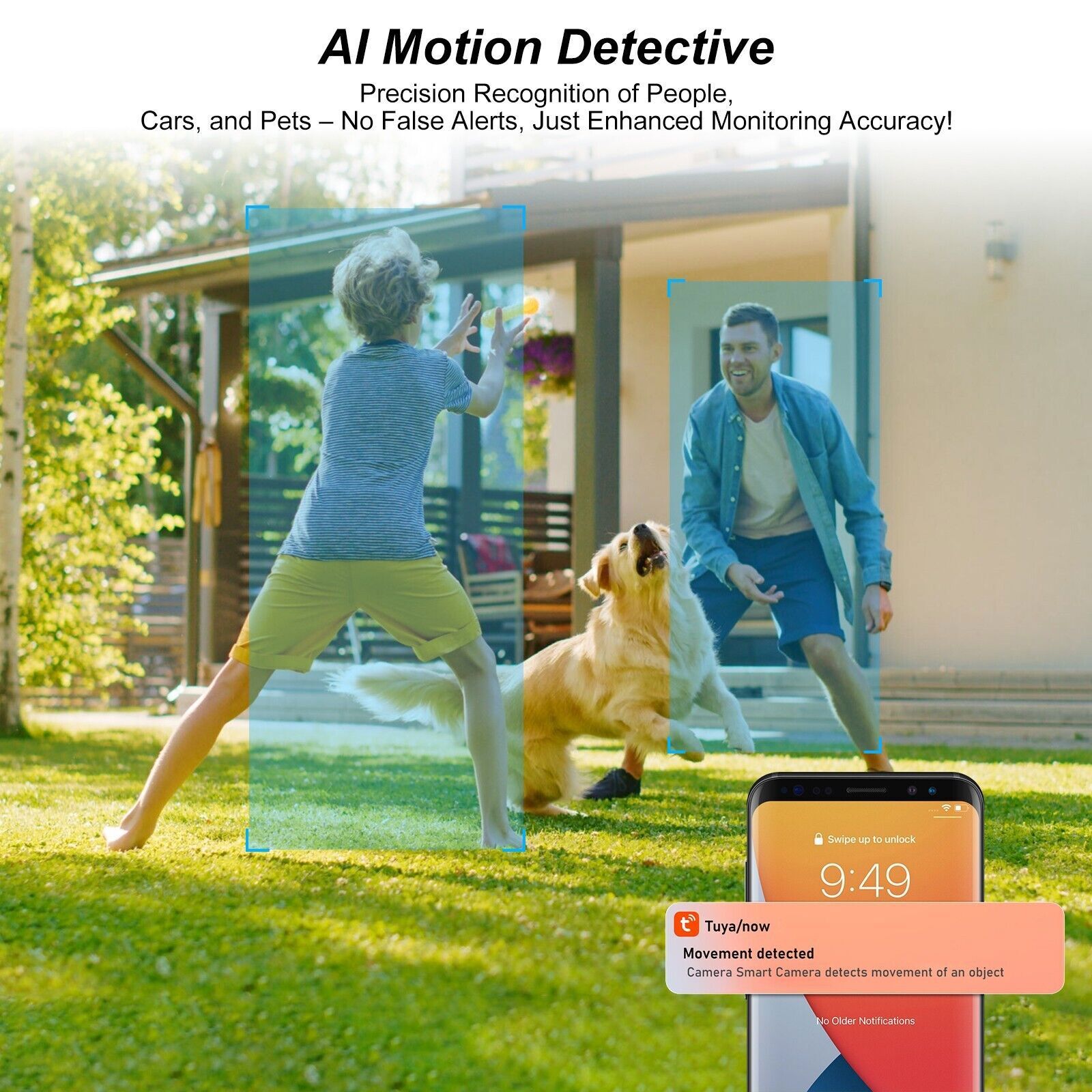 2K Solar Battery Powered Wireless WiFi Outdoor Home Security Camera