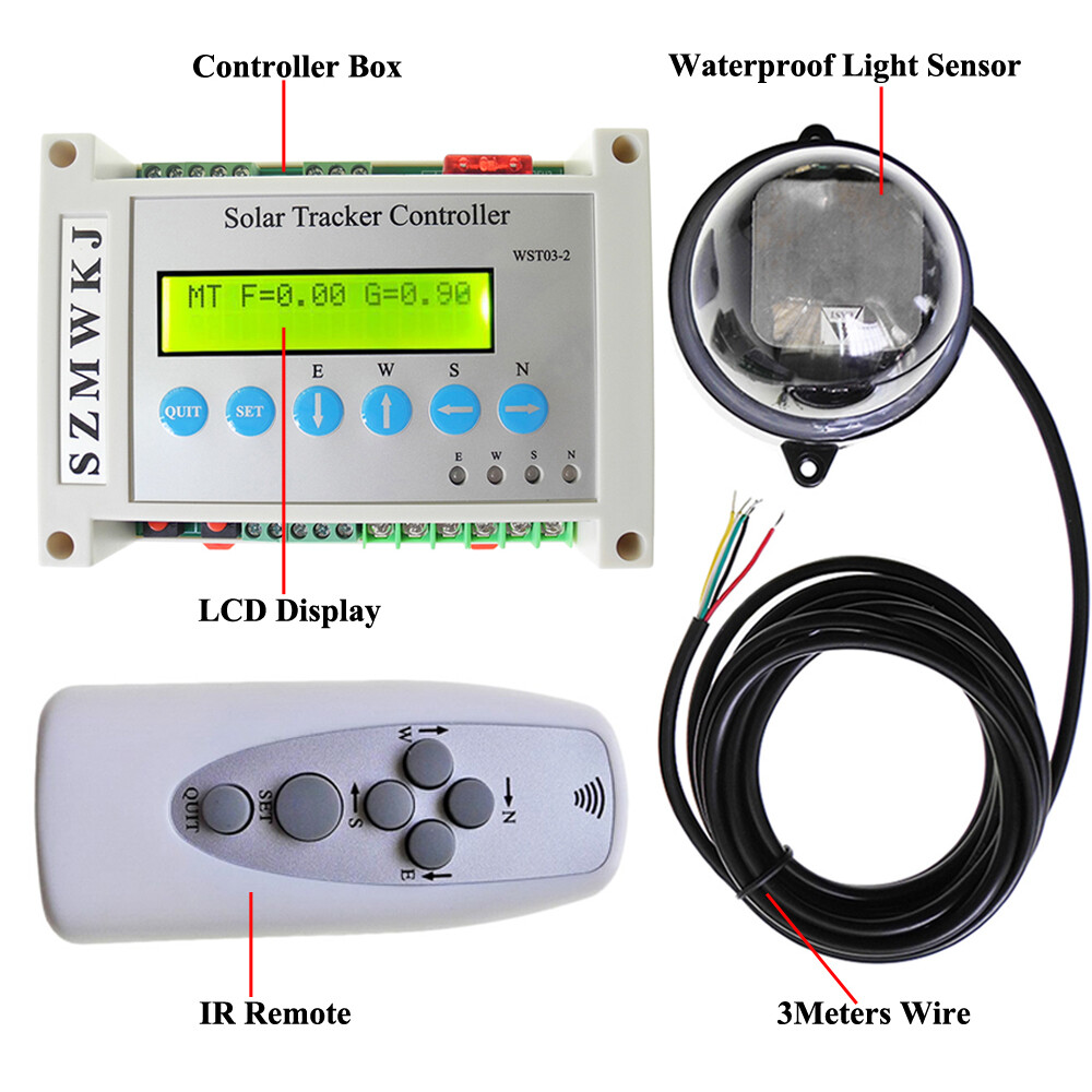 DC 12″ Linear Actuator &LCD Controller &Anemometer for PV Solar Tracking Tracker