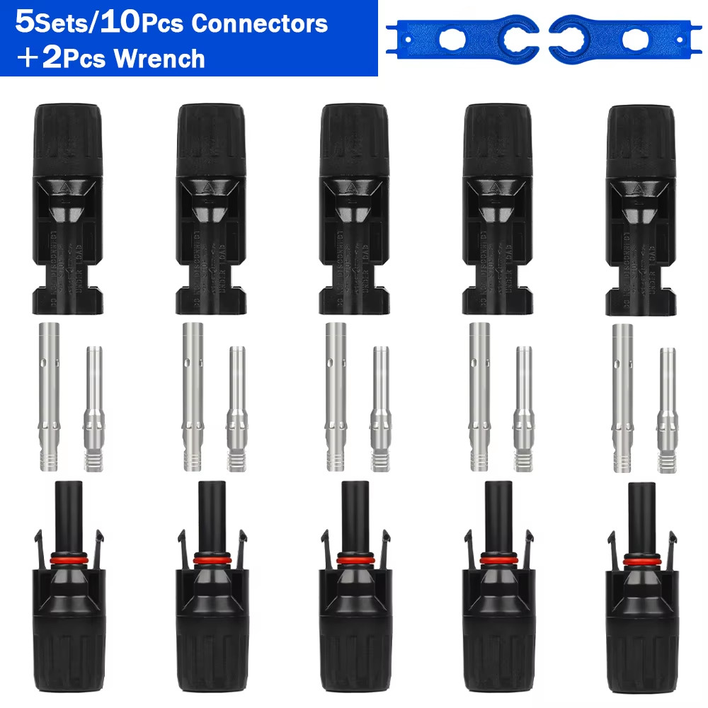 5/10/20/30/50 Pairs DC Solar Connector 1000V 30A Panel Stecker IP67 Waterproof C