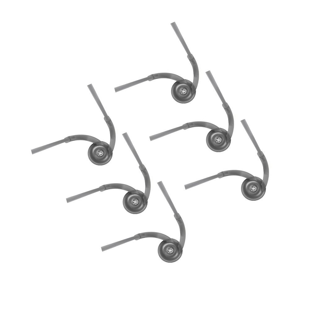 6 Replacement Side Brush Set for Roborock QV35A/QV35S/Qrevo L Grey 92mm