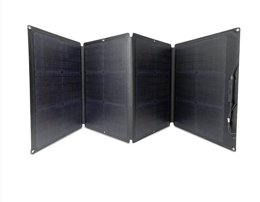EcoFlow 110W Portable Solar Panel Kit IP68 Waterproof Foldable w/ Carry Case NIB