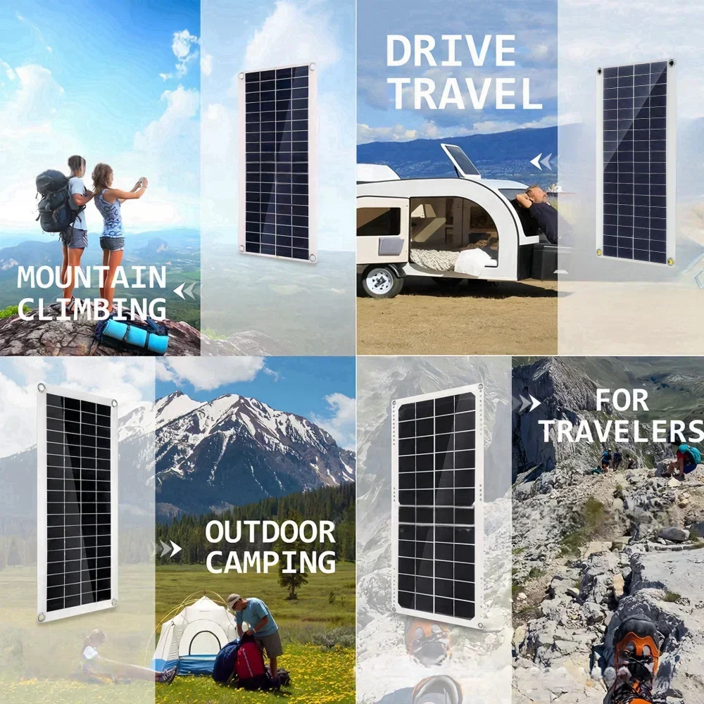 20W-1000W Solar Panel 12V Solar Cell 100A Controller Solar Panel for Phone RV Ca