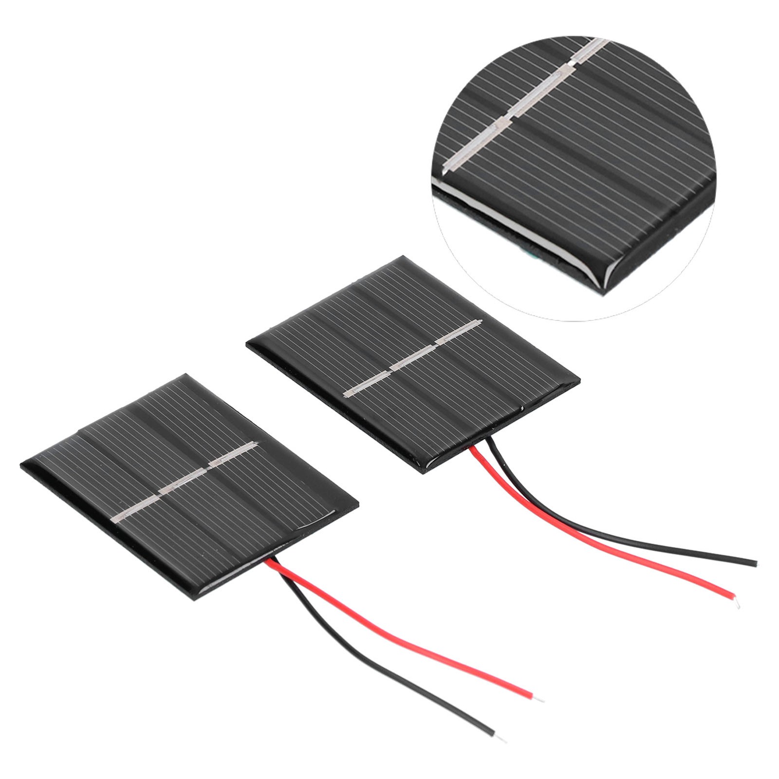 2Pcs Solar Panel Module Polysilicon Micro Mini Glue Power Solar Cells 43x55mm