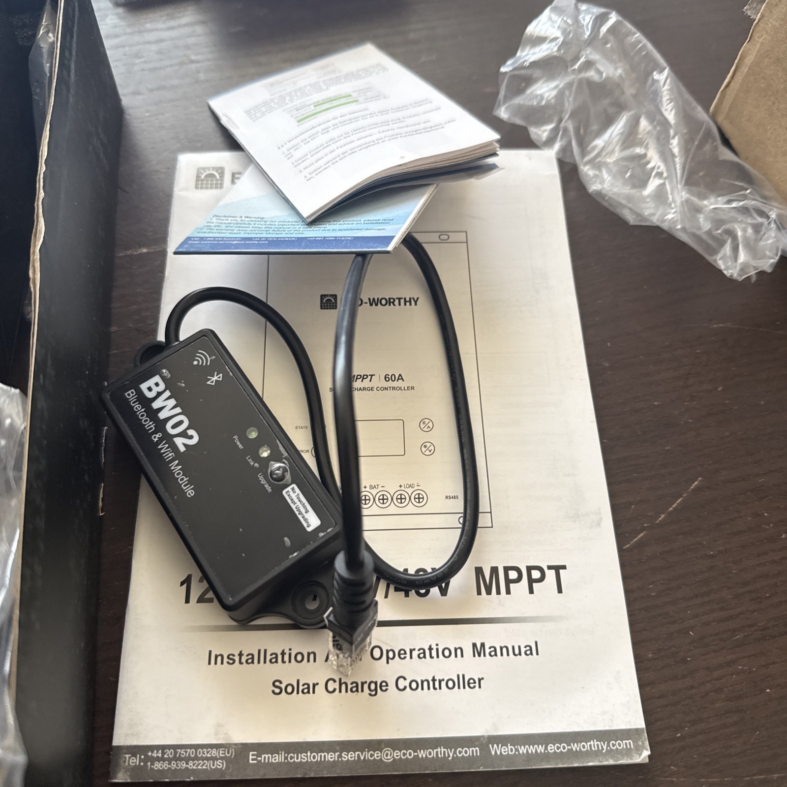 ECO-WORTHY 40A 60A MPPT Solar Charge Controller 12/24/36/48V for Parts