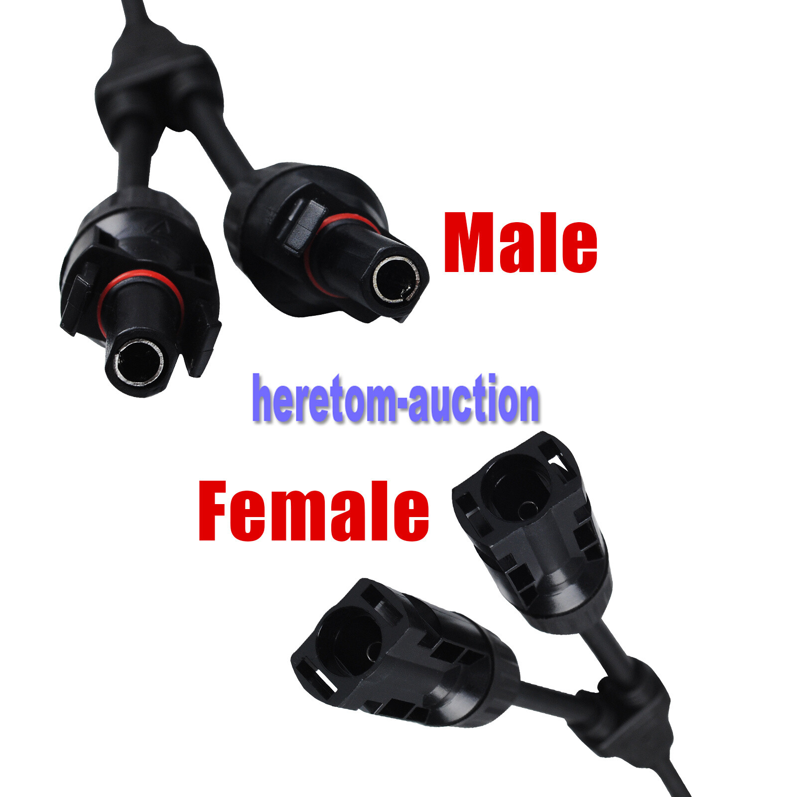 Solar Panel Y Branch Cable Connection Waterproof Adapter Connector Extension