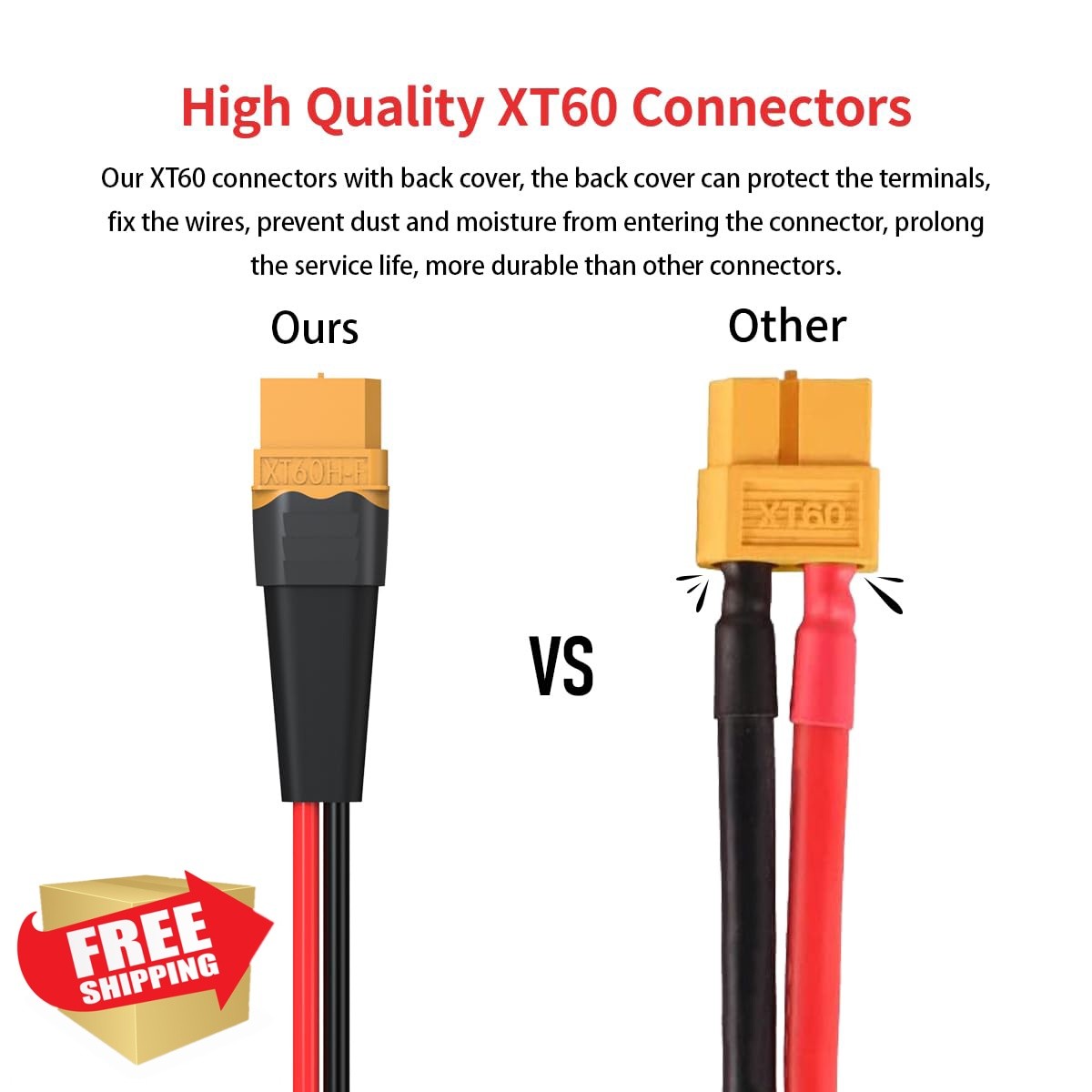 ELFCULB 10AWG 10FT SB50 to XT60 Cable