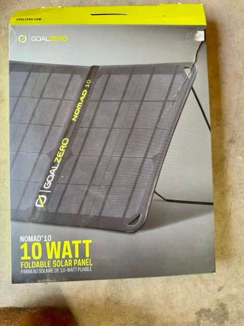 Goal Zero 11900 Nomad 10, 10 watt Solar Panel, NIB