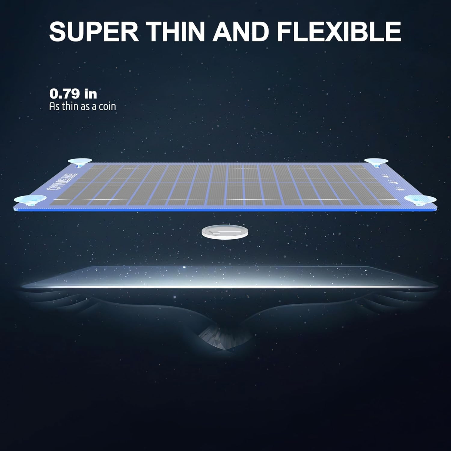 OYMSAE 12W Solar Car Battery Charger Portable 12V Trickle Battery Charger & Main