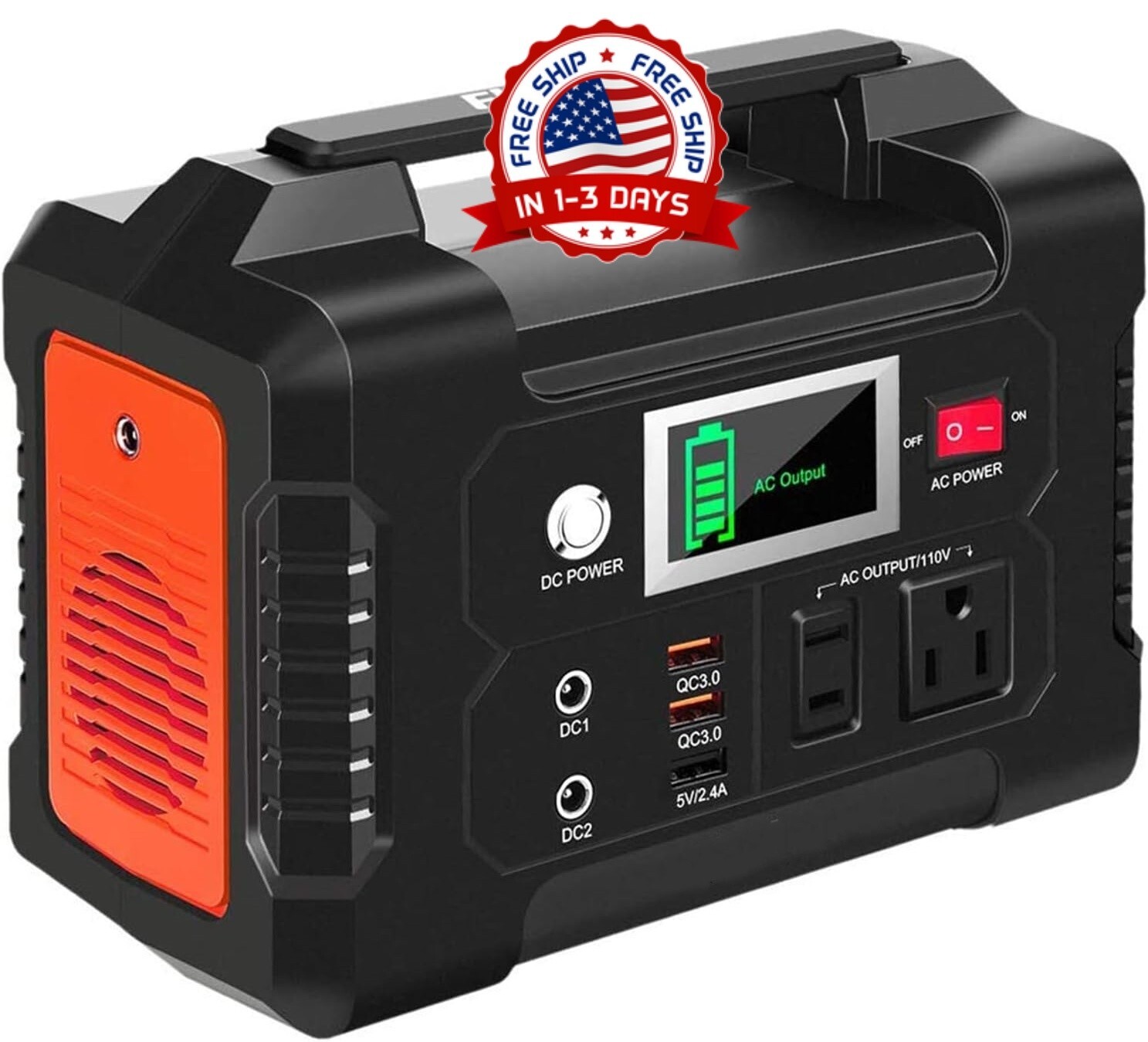 Estacion De Energia 200W Portatil Generador Solar 40800mAh Para Acampar Exterior