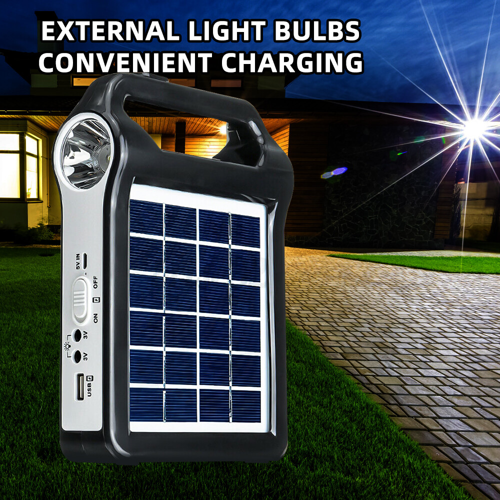 Solar Generator Panel Power Bank Outlet Camping Emergency Portable Power Station