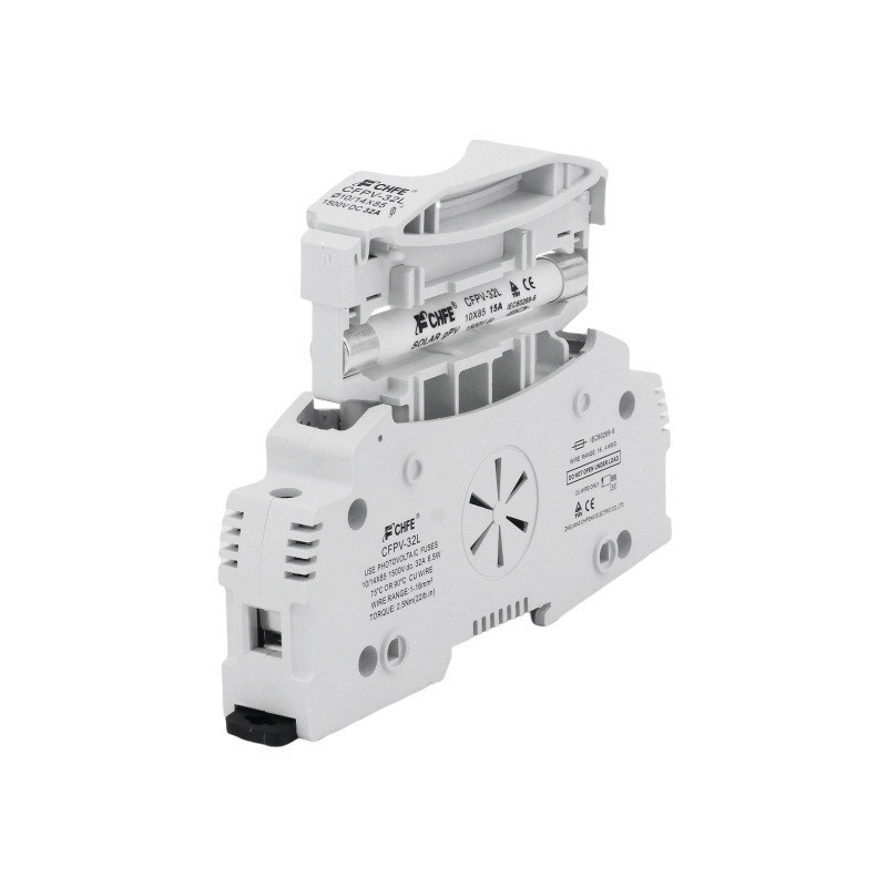 DC Fuse Holder PV DIN Rail Mounting 1000V Photovoltaic System Strings 6A-63A
