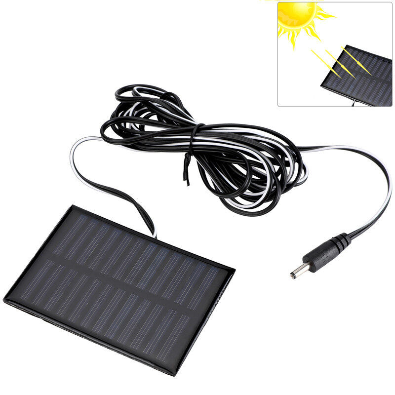 1W 6V Mini Solar Panel & 15W Rechargeable LED Light Bulb for Camping Garden US