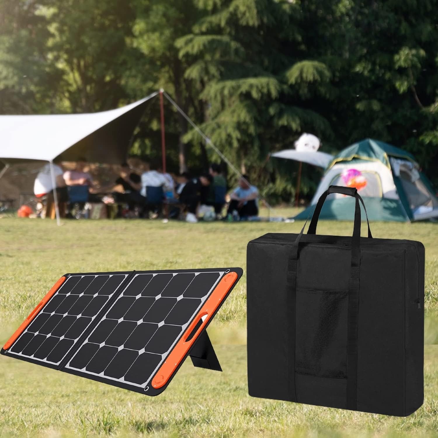 Durable Dustproof Solar Panel Carry Case – 600D Oxford Fabric, Black 21.7”