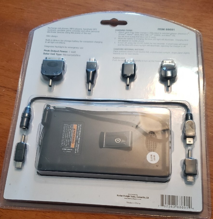 Thunderbolt Magnum Solar Power Pack Recharge-on-the-Go! Item# 68691