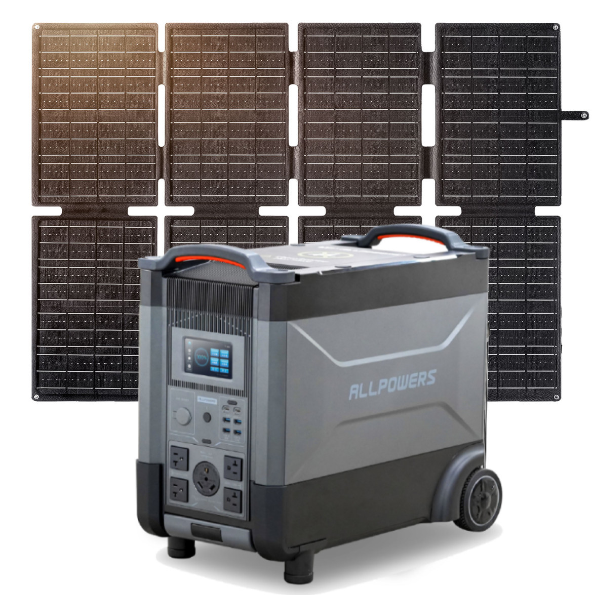 ALLPOWERS 3456Wh Portable Power Station Solar Generator AC + 160W Solar Panel