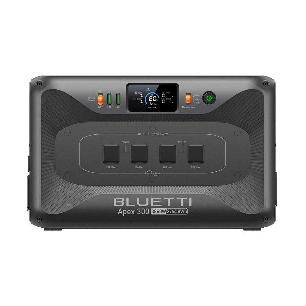 BLUETTI Apex 300 2764Wh 3840W Portable Power Station Expandable for Backup
