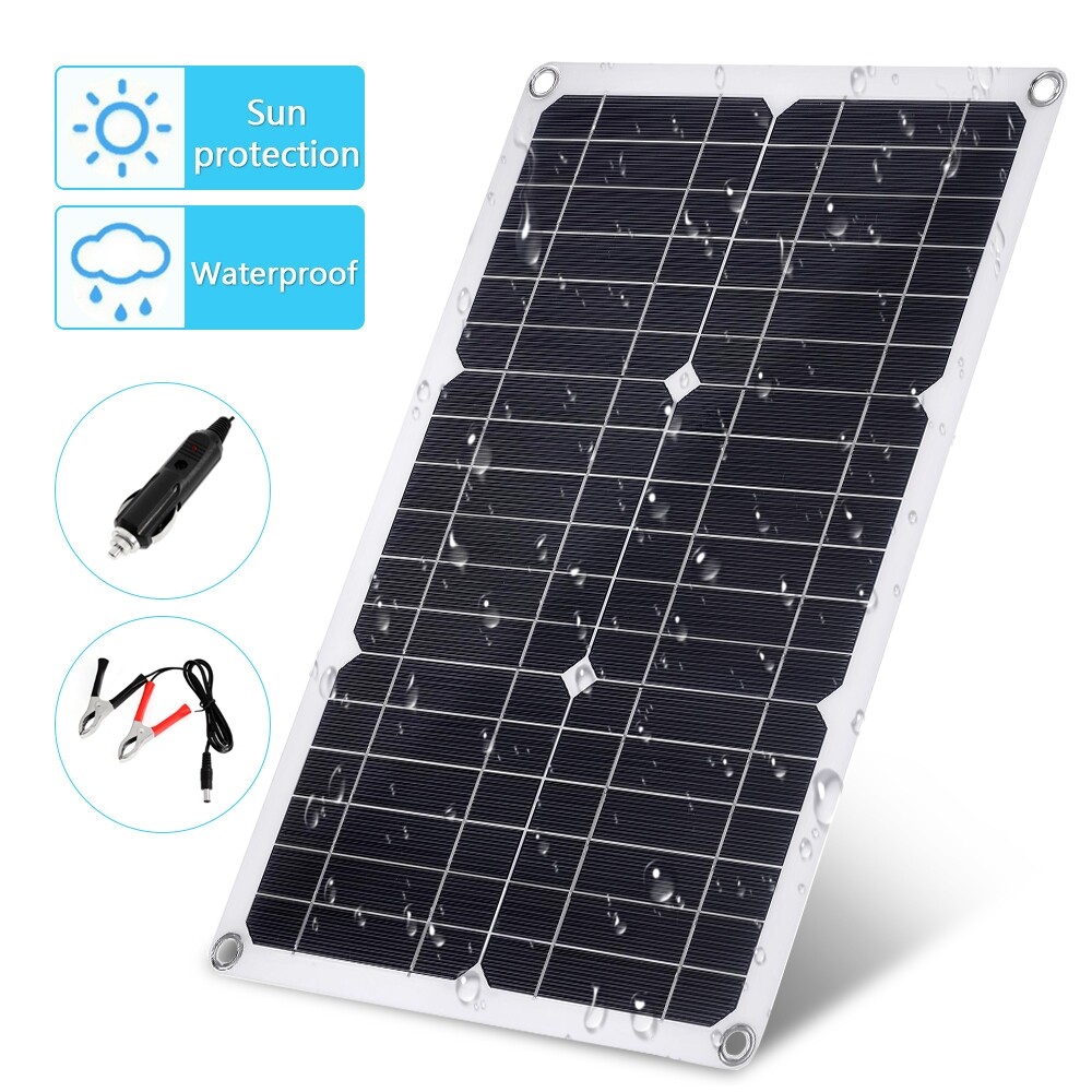 100 Watts Solar Panel Kit 100A 12V Battery Charger with Controller Car Bus Boat