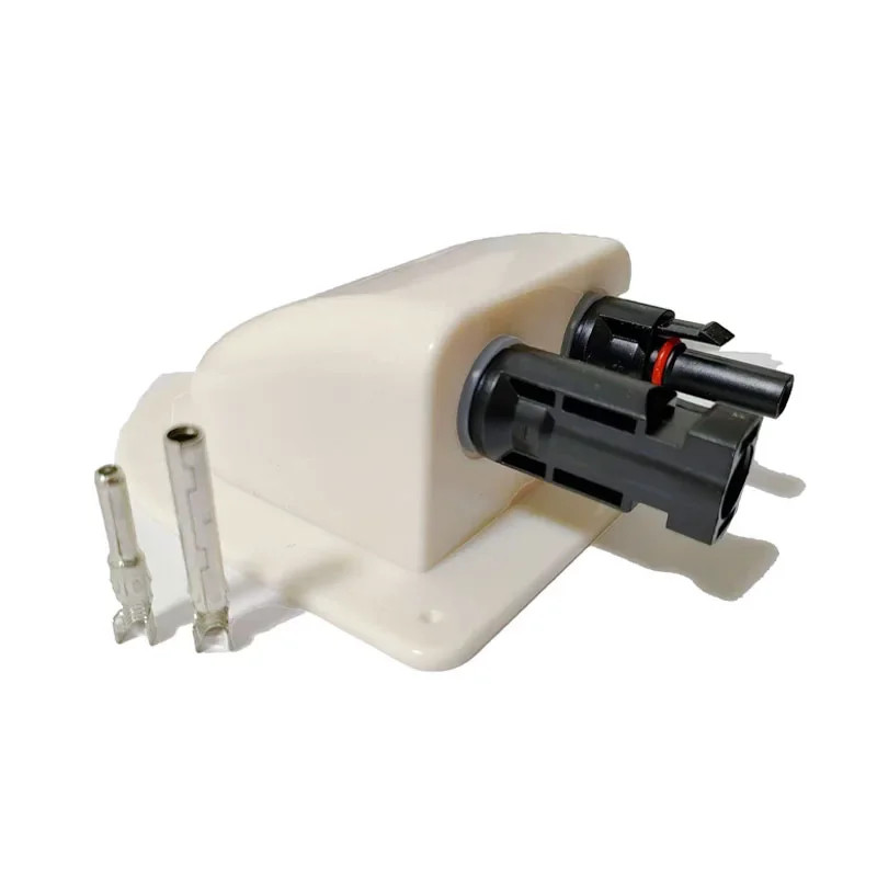 Solar Cable Entry Gland Curved Cable Connector Waterproof Double Hole Wire Cable