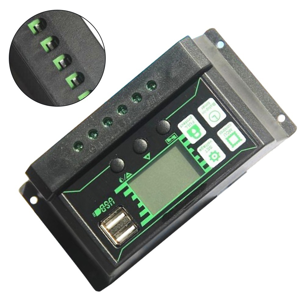 Sustainable Energy Solution 10A Solar Charge Controller with Timer Settings