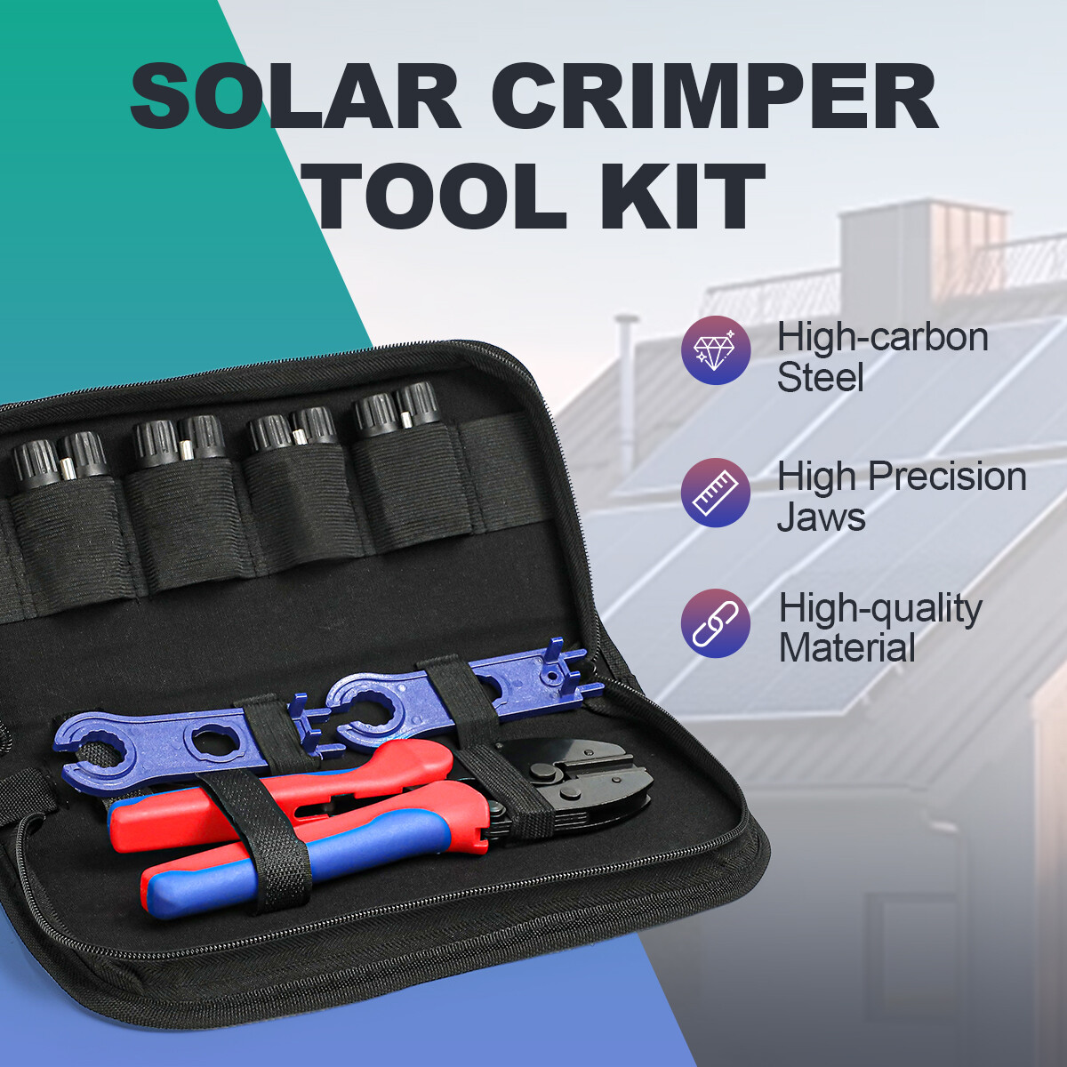 GEYA Solar 10 Pairs Wire Connector & Crimping Tool Kit 10-14AWG For PV Cable