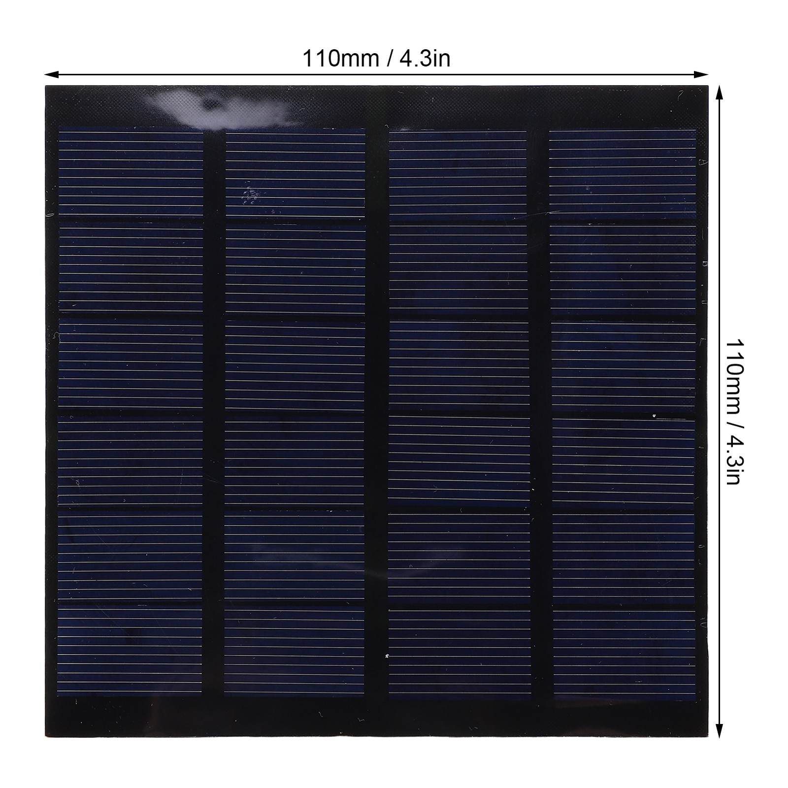 1.5W Solar Panel 6V High Conversion Rate Energy Saving High Stability Solar